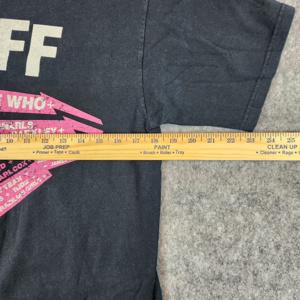 VTG Anvil Virgin Festival 2006 T Shirt M Black Concert Staff The Who Red Hot Y2K - Picture 8 of 9